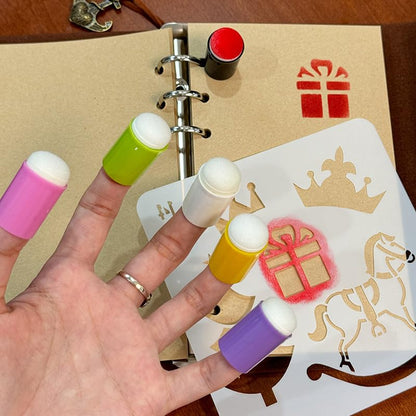 40 Pieces Sponge Daubers W/Storage Case Fits Over The Finger and Makes Blending Accuracy Easier - Great for Applying Ink, Chalk, Paint, and More to Your Projects