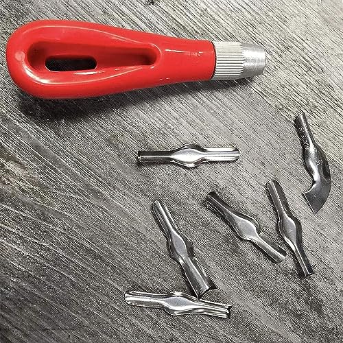 Stamp Carving Blocks (8 Rubber Blocks + Carving Tool) - size: 8 Rubber Blocks + Carving Tool