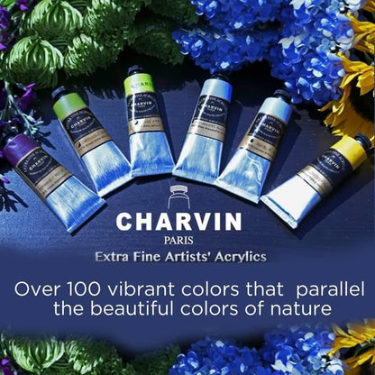 Charvin Extra Fine Professional Acrylic Paint - Anise, 60ml Tube, Triple-Milled, Lightfast Pigments, Open Stock Artist Acrylic Paints in Nature-Inspired Hues - color: Anise, size: 2.02 Fl Oz (Pack of 1)