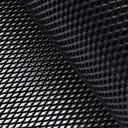 AggAuto Universal 40"x13" Car Grill Mesh 4x8mm Rhombic Hole Black | Aluminum Alloy Automotive Grille Insert Bumper, One of the Most Multifunctional Shape Grids 100x33cm - size: 4x8mm Rhombus - Black