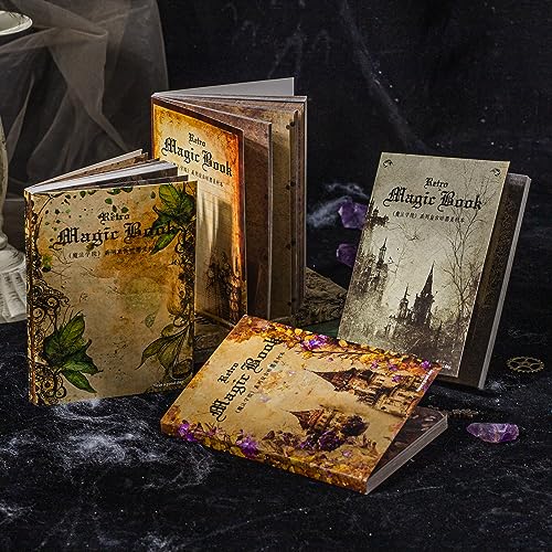 Alideco 360pcs Vintage Scrapbook Paper,college of magic Scrapbooking Paper for Journaling Supplies, Decorative Craft Paper for Junk Journals（mofaxueyuan）
