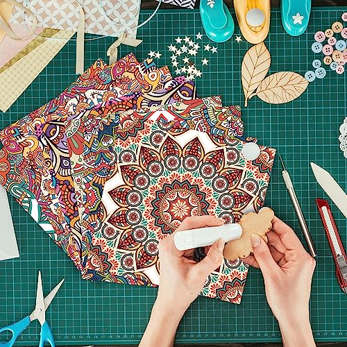 Scrapbook Paper, 24 Sheets 6"×6" 160gsm Single-Sided Patterned Cardstock - color: 24 sheets-datura