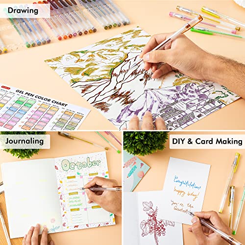 Shuttle Art 60 Pack Earth Tone Gel Pens, 30 Brown Earth Tone Gel Pens with 30 Refills for Adults Coloring Books Journaling Drawing Nature, Landscapes, Animals Scenes - color: 60 Pack Earth Tone