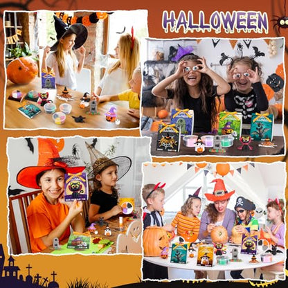 Capoda 30 Sets Halloween DIY Clay Kit Air Dry Modeling Animal Set - style: Halloween