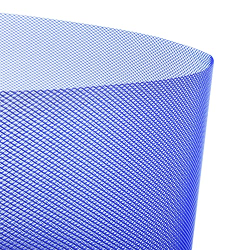 AggAuto Universal 40"x13" Car Grill Mesh 3x6mm Rhombic Hole Blue | Aluminum Alloy Automotive Grille Insert Bumper, One of the Most Multifunctional Shape Grids 100x33cm - size: 3x6mm Rhombus - Blue