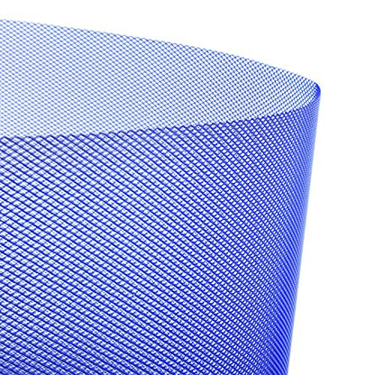 AggAuto Universal 40"x13" Car Grill Mesh 3x6mm Rhombic Hole Blue | Aluminum Alloy Automotive Grille Insert Bumper, One of the Most Multifunctional Shape Grids 100x33cm - size: 3x6mm Rhombus - Blue
