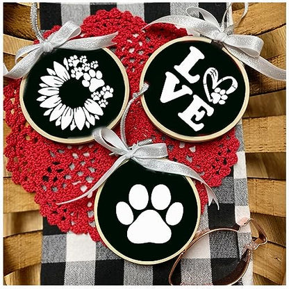 Small Stencils for Painting on Wood Burning Reusable, 3 Inch Reusable Stencil for Craft Ornament Paint Template Stencils for Wall Card Rock Wood Signs Coasters Canvas Home Decor (Dog) - style: Dog