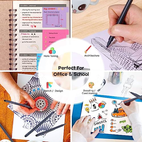 iBayam Fineliner Pens, Slim Barrel, Fine Point 0.38mm, Black Ink, 18 Count | Home, Office, School, Journaling, Writing, Note-Taking, Teacher Supplies - color: Black, size: 1 Count (Pack of 18)