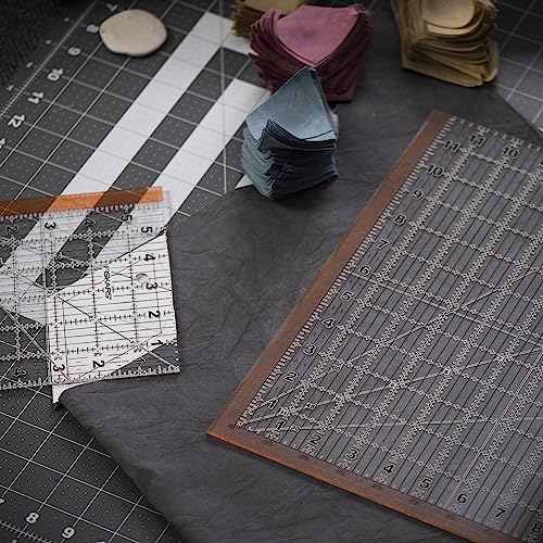 Fiskars 2-Piece Square Sewing Ruler Set, 6.5" x 6.5" and 12.5" x 12.5" | Ideal for Measuring Medium & Large Quilting Blocks, Easy to Read Numbers, Sewing & Quilting Supplies for Arts and Crafts - size: 6.5" Sq & 12.5" Sq