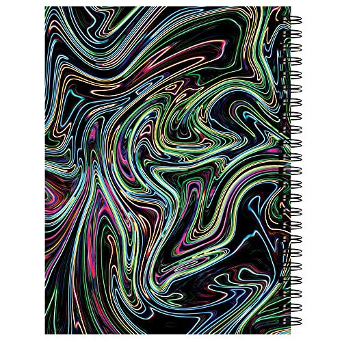 UCreate Fashion Poly Sketch Book, Neon Abstract Design, 9" x 12", 75 Sheets - style: Neon Abstract; 9" x 12"