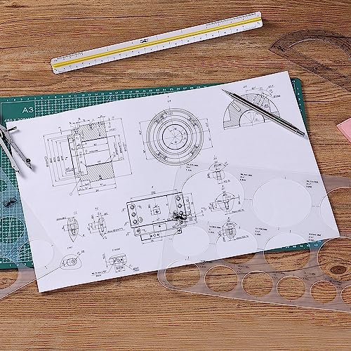 Mr. Pen- Circle Template, 2 pcs, Large and Small Size, Circle Stencil - style: Circle Template, 2 pcs