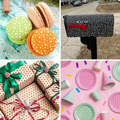 16 Pieces Circle Stencil Bubble Geometric Craft Stencil Polka Dot Stencils Mixed Media Circle Stencils for Painting on DIY Card Making Scrapbook Paper Fabric Pillows (16 Dot) - style: 16 Dot