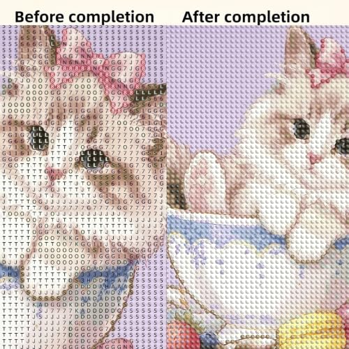 CSZPPQAF Diamond Painting Kits for Adults,5D Cat Book Diamond Art Kits - color: KM1164-1