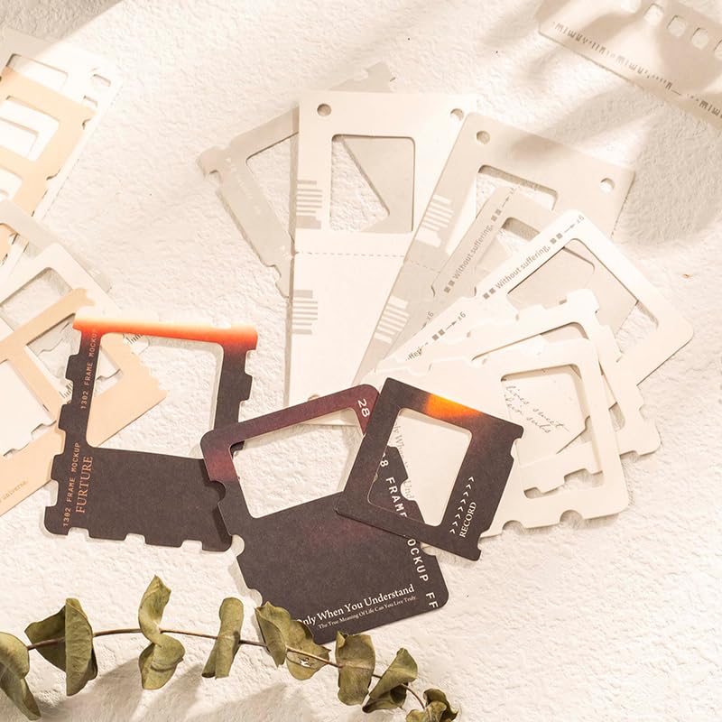 Diuhofart 94Pcs Scrapbooking Supplies Kit, Old Film Strips Photo Frames for Junk Journal Supplies, Scrap Booking Cutouts Papers Scrapbook Materials, Quote Stickers for Journaling, Collage - color: Classic Movie Filstrip Kit