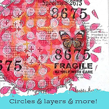 Gel Press Monoprinting Gelli Plate - (8" Circle) - 10806-8 | Top Gel Printing Plate for Arts & Crafts - size: 8" Round