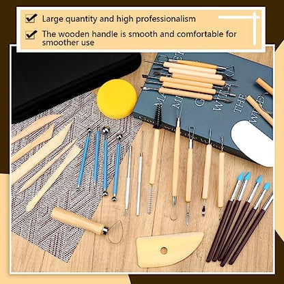 Clay Tools Kit, Pottery Tools, Polymer Clay Tools, Clay Sculpting Tools