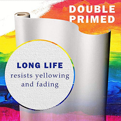 VViViD Double Primed Cotton Canvas Roll Choose Your Size! (5ft x 60") - size: 5ft x 60"