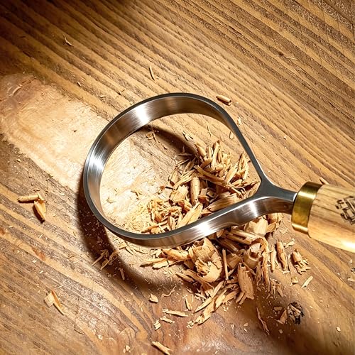 Wood Carving Scorp Knife. Round Carving Tool for Spoons, Bowls and Cups. Wood Carvers Rounded Hook Knife Spoon carving knife. (Large scorp) - style: Large scorp