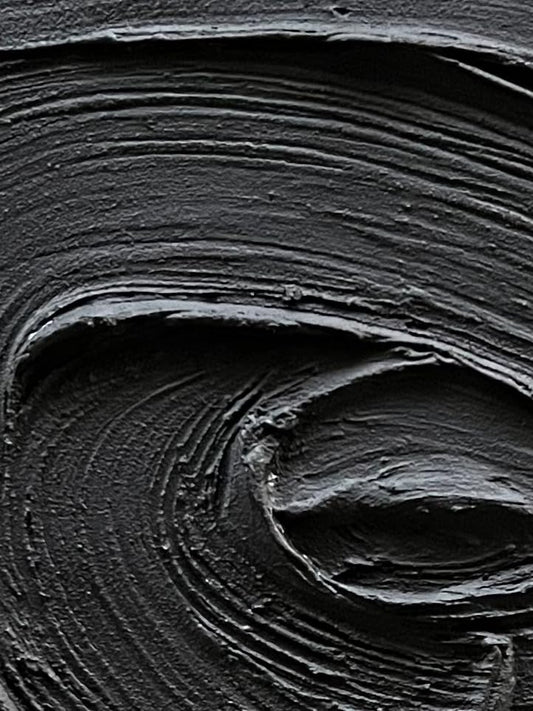 NANKAI Art Hand Painted Black Texture Abstract Oil Painting Contemporary Minimalist Art Home Wall Decoration Painting 36x24 inches - color: Nkhb311