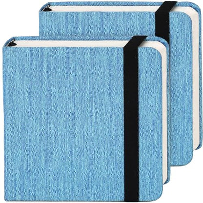 Funto Watercolor Journal 2 Pack, 4.7”x4.7” 48 Sheets Total, 100% Cotton Cold Press Paper 300gsm/140lb, Acid-Free Sketchbook Set for Practice & Class (Deep Blue) - color: Deep Blue