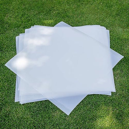 24X24 Inch 7mil Blank PET Laser Cutting Stencil Plastic Sheets (10 Pack), Food-Safe Mylar Template Material for Crafting, Template Material for Cutting Machines, Cricut Venture, Laser Cutting - size: 7mil, 24" x 24", 10 Pack