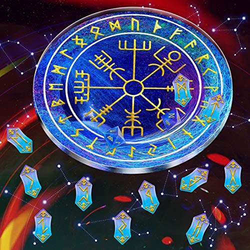 NiArt Rune Divination Resin Mold Kit - Dice, Cards, Compass for DIY Crafts | Premium Silicone Easy-Release Molds for Crafting Glossy Rune Jewelry and Decorations - style: Rune Divination - Sytle B