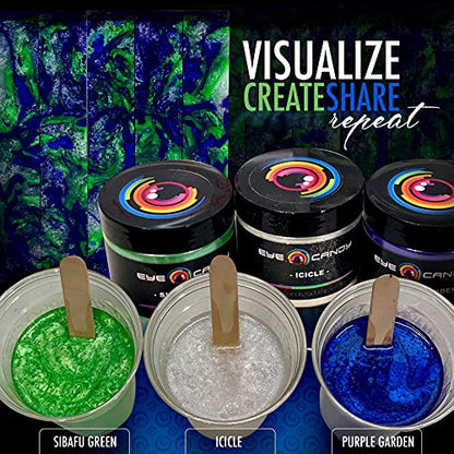 Eye Candy Pigments Premium Green Mica Powder - Sibafu Green (50gr) - for Epoxy, Resin, Soap, Paint, Woodworking, Acrylic Pouring, Bath Bombs, Fishing Lures - DIY Arts and Crafts Additive - color: Sibafu Green