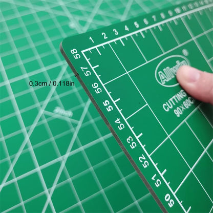 Self Healing Cutting Mat Cutting Plate Cutting Scale Plate Painting Engraving Plate Cutting Table Mat Manual Mat PVC Plate (A1) - size: 48"L x 0.3"W