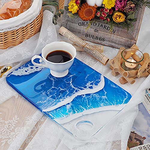 13-inch Large Cutting Board Epoxy Resin Tray Silicone Molds 2-Count | Make Extra Large Serving Trays & Platters; Works with Versatile Materials Like Concrete, Cement & Resin; 13-Inch Height - color: Rectangular Cutting Boards (Set of 2)