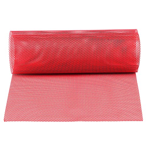 AggAuto Universal 40"x13" Car Grill Mesh 3x6mm Rhombic Hole Red | Aluminum Alloy Automotive Grille Insert Bumper, One of the Most Multifunctional Shape Grids 100x33cm - size: 3x6mm Rhombus - Red