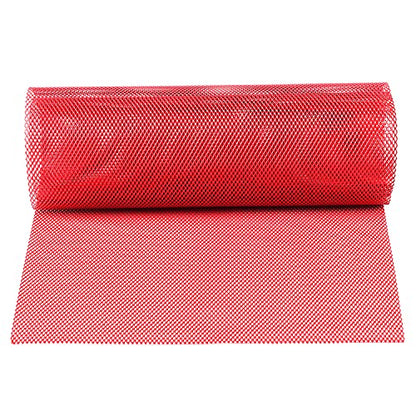 AggAuto Universal 40"x13" Car Grill Mesh 3x6mm Rhombic Hole Red | Aluminum Alloy Automotive Grille Insert Bumper, One of the Most Multifunctional Shape Grids 100x33cm - size: 3x6mm Rhombus - Red