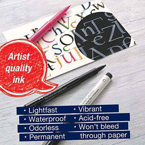 Faber-Castell Calligraphy Pitt Artist Pen Set - 6 Subtle Toned Calligraphy Pens