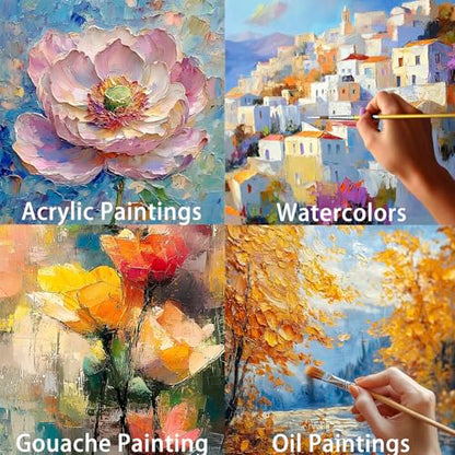 Canvas for Painting,36 Inch x 20 Feet Canvas Blank Oil Painting Paper Roll | 100% Cotton,White,Double Primed,Acrylic, Pouring Watercolor,Oil Painting - size: 36 Inch x 20 Feet