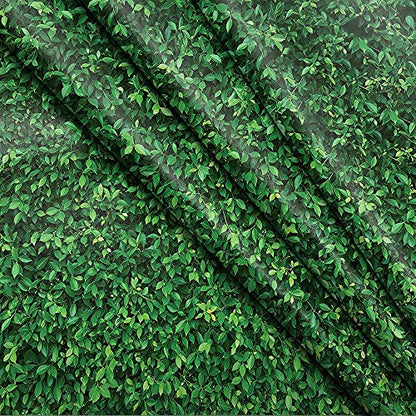 7X5FT Green Leaves Nature Birthday Party CP Pictorial Cloth Photography Background Computer-Printed Vinyl Backdrop PCK39 - size: 7X5FT