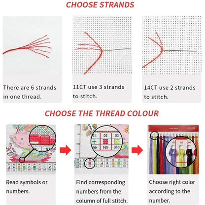 JOYSEWING Angel Girl Printed Cross Stitch for Adults Beginners Stamped Kits Counted Embroidery for Beginner Easy DIY Craft kit 11CT Cross Stitch Patterns-Asleep Angel (Girl) (Printed) 11×13.8 inch - color: Asleep angel bab(girl)