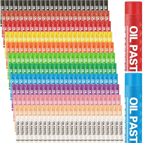 Geyoga 288 Pcs Oil Pastel, Soft Oil Pastel Crayon for Artist, 12 Colors