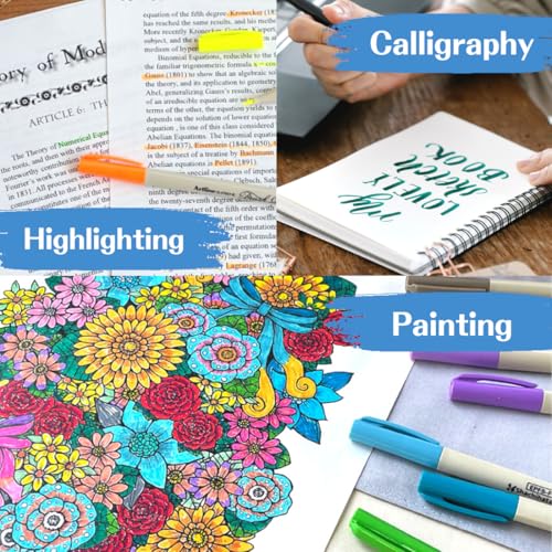 Artline SUPREME Brush Blender Pens | AP Certified Safe for Kids | Blur Resistant Ink | EPFS-F | Flexible Brush Nib Creates Unique Wide & Fine Lines | 3-Pack - size: 3-Pack