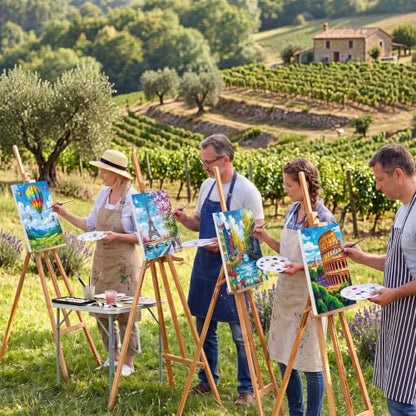 Sherr 12 Pcs Pre Drawn Canvas for Adults,Natural Scenery,8 x 10 Inch - size: 8 x 10 Inch, style: Natural Scenery,