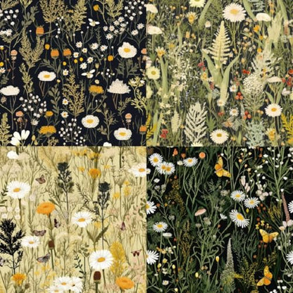 6x6 Inch Scrapbook Paper Pad-24 Single-Sided Sheets with 12 Unique Wildflower Designs-Perfect for Crafting, Card Making and DIY Projects - color: 6x6 Wildflower