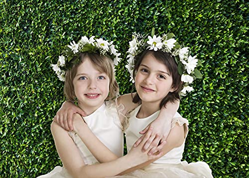 Green Leaves Photography Backdrops Grass Backdrop Wall Greenery Safari Party Decoration Photoshoot Newborn Baby Shower Backdrop Wedding Birthday Photo Background Studio Props Booth 7x5FT PCK41 - size: 7X5FT