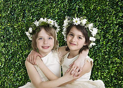 Green Leaves Photography Backdrops Grass Backdrop Wall Greenery Safari Party Decoration Photoshoot Newborn Baby Shower Backdrop Wedding Birthday Photo Background Studio Props Booth 7x5FT PCK41 - size: 7X5FT