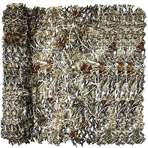 Camo Netting, Camouflage Netting, Hunting Blind Camo Net, Army Party Decorations, Sunshade Fence Nets, Lightweight, Bulk Roll, Mesh, Great for Camping, Shooting, Photograph, Car Cover, Outdoor - color: Dry Grass, size: 4.9ftx6.5ft