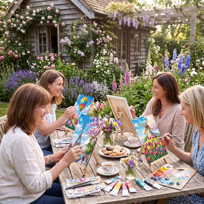 Sherr 12 Pcs Pre Drawn Canvas for Adults,Natural Scenery,8 x 10 Inch - size: 8 x 10 Inch, style: Natural Scenery,