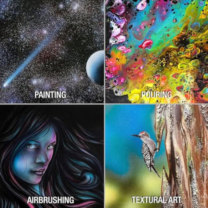 12x16 Canvas for Painting - Artist-Grade Blank Canvases Boards & Panels, Premium White Flat Canvas Bundle for Adults (6 Pack) - size: 12*16-BL-6