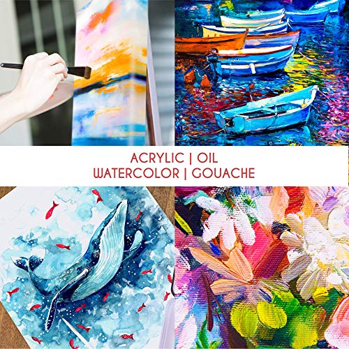 Zenacolor - Paper Palette Pad - 50 Removable and Disposable Sheets for Painters - 80gsm, 24lb - Paint Mixing Palette for All Paints (Oil, Acrylic, Watercolor,...)
