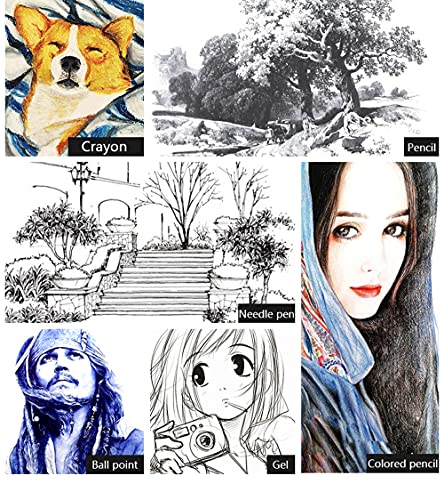 Retro Spiral Sketchbook Linen Hardcover 120 Pages 160GSM Thick Refillable Loose Leaf Notebook for Art Drawing Stationery School Supplies (Large) - size: Large