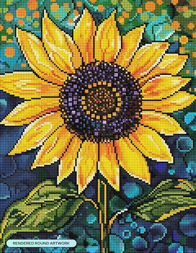 DIAMOND ART CLUB Golden Majesty Diamond Art Kits for Adults | Premium Diamond Painting Kit, Fun DIY Crafts for Adults, Round Diamond Art Canvas, 13" x 17" (33 x 42.7 cm) - color: Golden Majesty