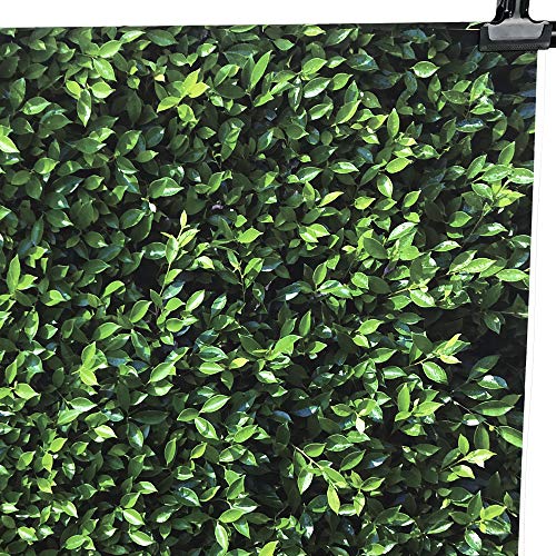 9X6FT Grass Wall Backdrop Nature Theme Green Leaves Backdrops Lawn Grass Photography Studio Props Backgrounds Party Decoration Banner Photoshoot Photo Booth Vinyl Backdrop PCK41A - size: 9X6FT