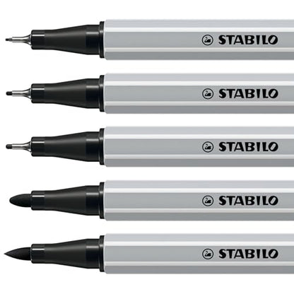 STABILO - Creative Tips - Multi-Tip Pen Set - ARTY - Pack of 5 - Black