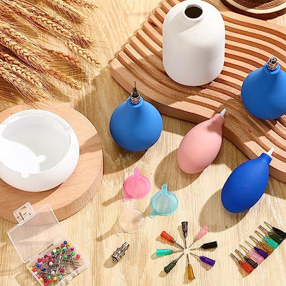 Dandat 102 Pcs Pottery Tools Supplies Ceramic Precision Applicator Kit